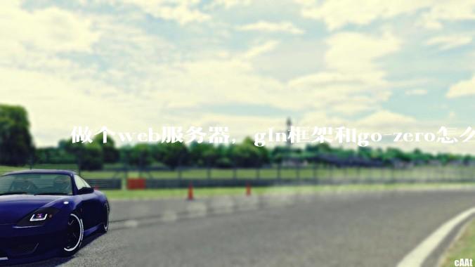 做个web服务器，gin框架和go-zero怎么选？